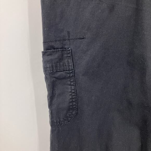 Lee Black Relaxed Fit 1889 Comfort Elastic Waist Zip Lightweight Cargo Pants - Picture 6 of 8